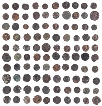 Ancient Bronze Roman Coins Collection (100)